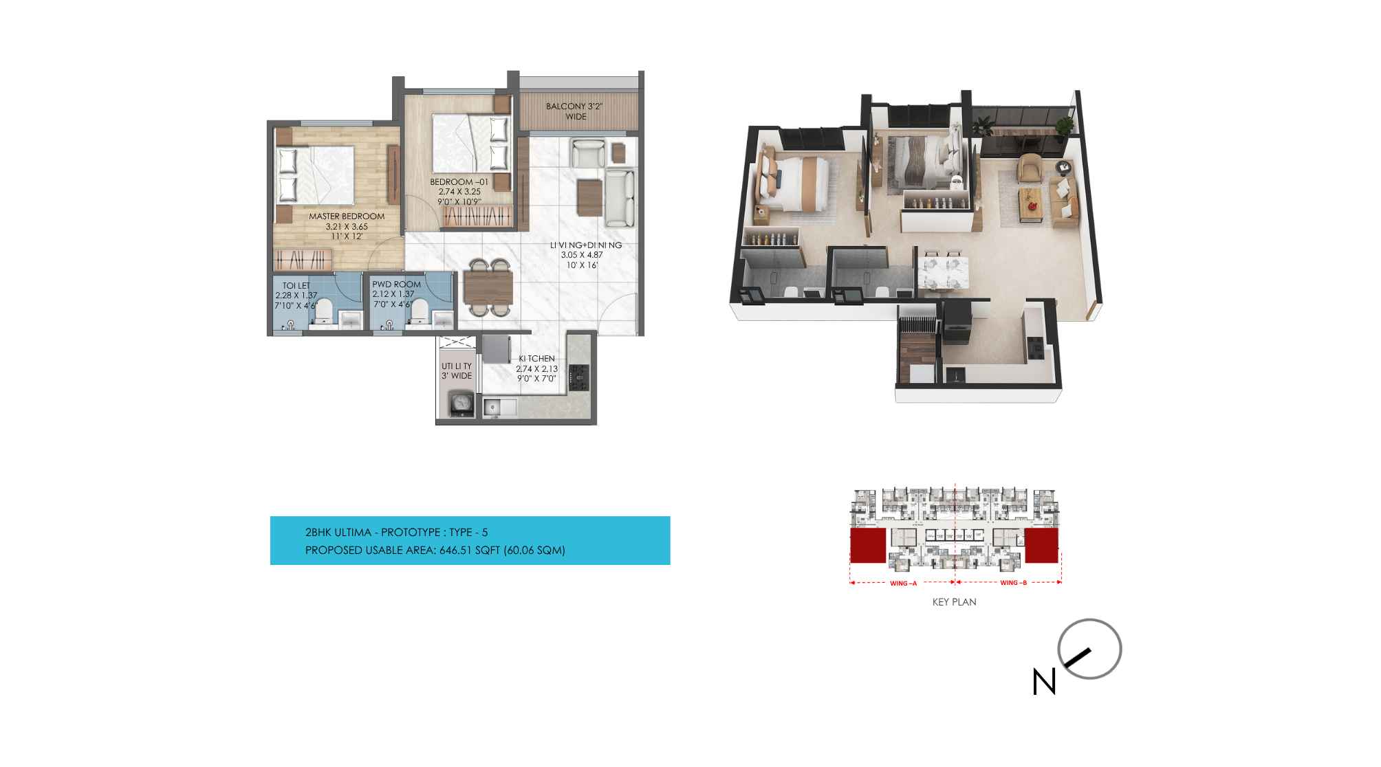 Tescon-Om-Shivdham-311-East-2-BHK-Ultima-Floorplan-646-sqft
